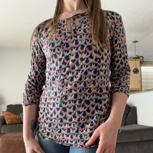 Lucky Brand 3/4 Sleeve Blouse